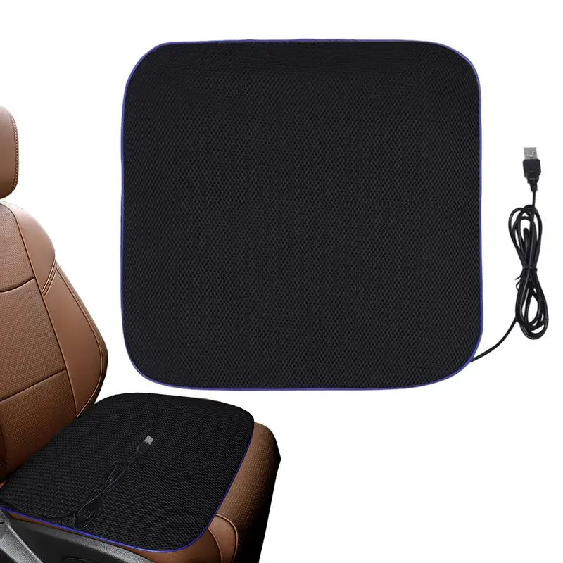 Car Seat Cooling Pad USB Cooling Seat Cushion Breathable Summer Cooler Pad Car Accessories Ice Silk Car Seat Protector for cars