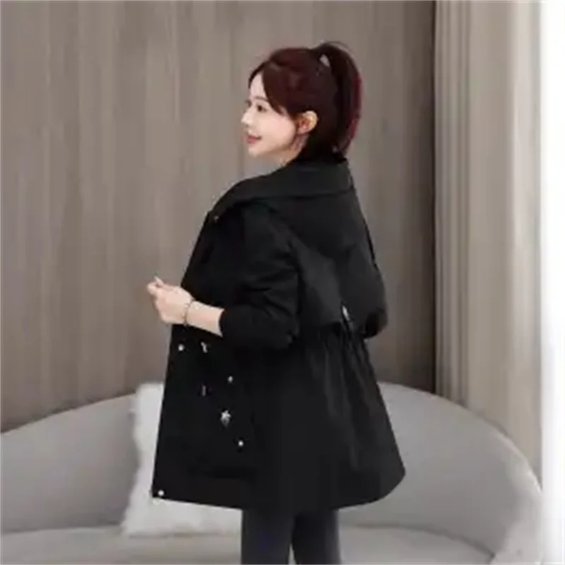 Roupas de trabalho coreanas com uma roupa e três roupas superando o desafio de casacos longos de algodão femininos e jaquetas grossas de algodão