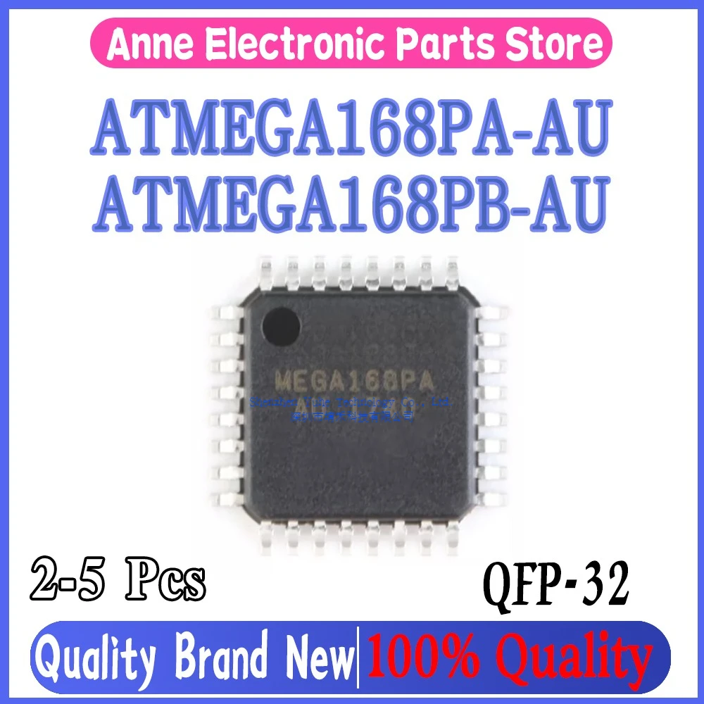 (2-5piece)100% New ATMEGA168PA-AU ATMEGA168PA AU MEGA168PA-AU ATMEGA168PB-AU ATMEGA168PB AU MEGA168PB-AU QFP-32