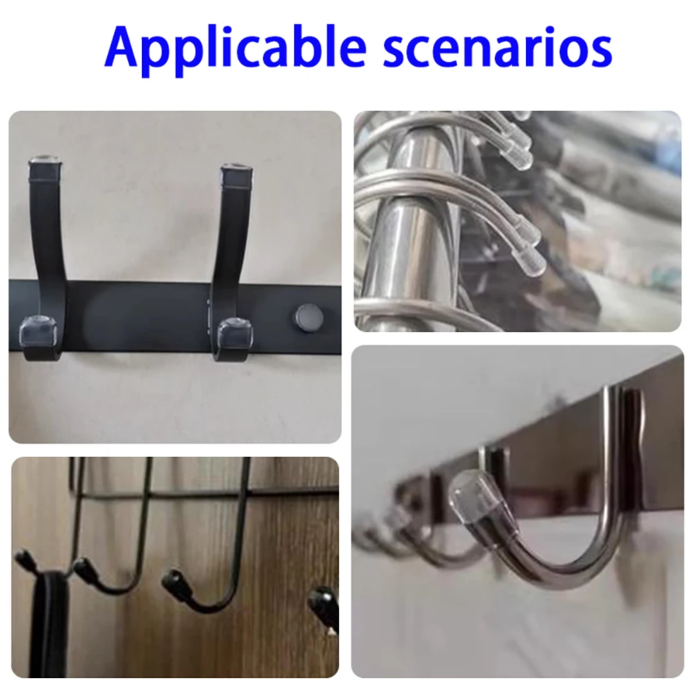 PVC Soft Rubber Round Rubber Sleeve Iron Wire Plastic Steel Wire Protective Tape Hanger Pipe Cap Anti-Collision Pipe Sleeve image 6