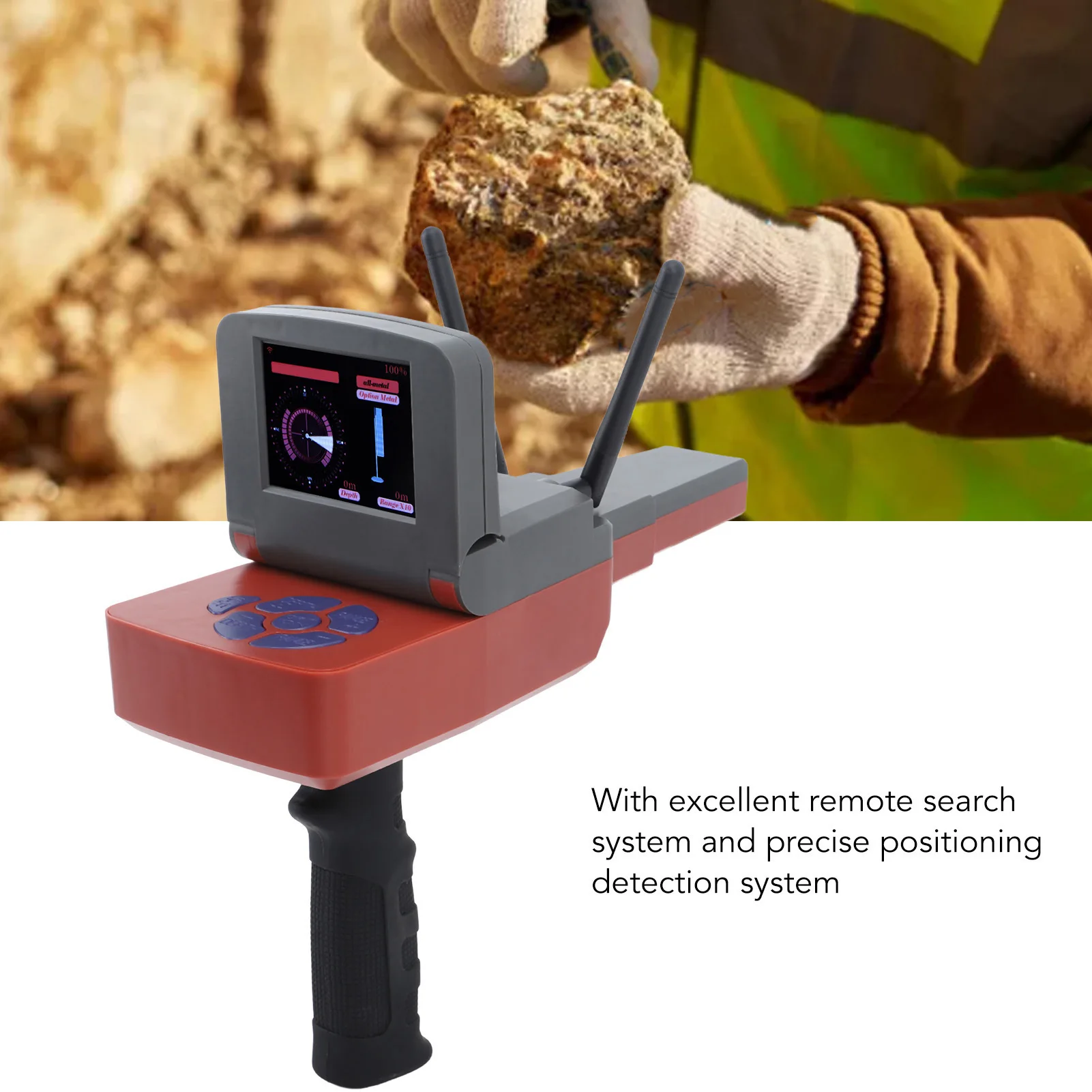 New A9 large range large depth remote handheld underground locator scanning search instrument metal detector