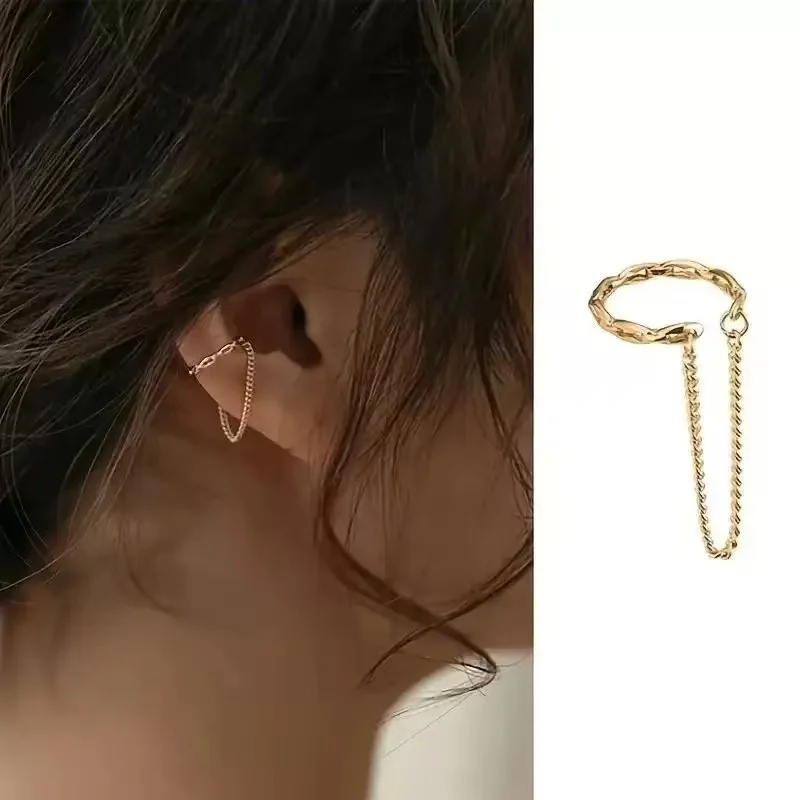 1PCS Fashion Mini Simple Non Perforated Earrings Women's Fake Perforated Earrings Clip Women's Earrings Jewel