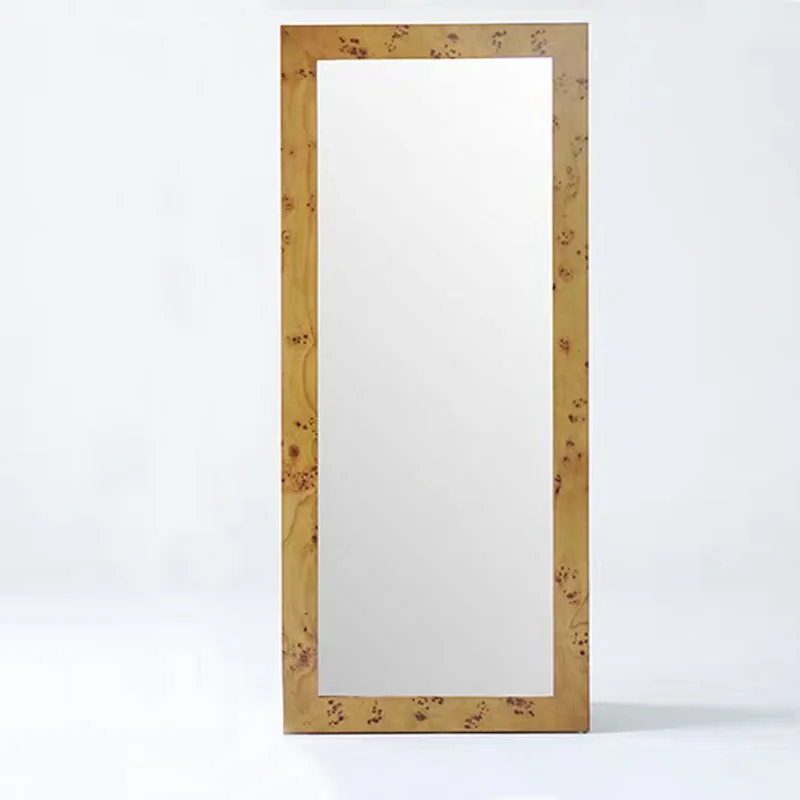 

French pomegranate pattern full-length mirror, tree pomegranate pattern medieval retro old money wind high definition bedroom