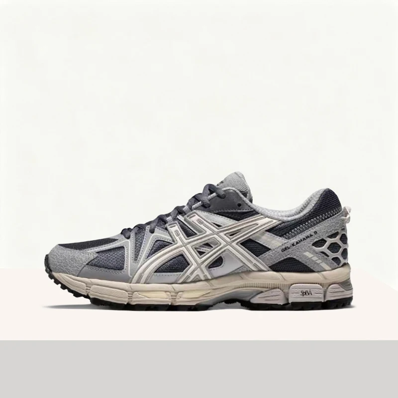 ASICS Gel-Kahana 8 Men's Gray/Black/Brown Low-Top Urban Runners – Stylish Cushioned Durable Sole & Comfortable Fit 1011B109-031
