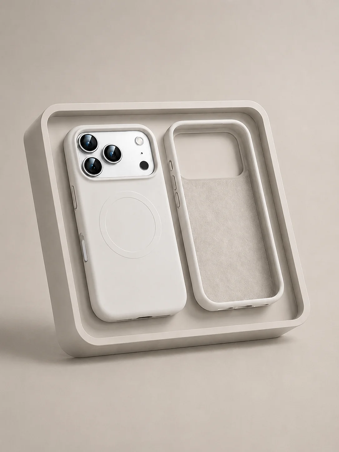 Minimalistyczne, kreatywne, miękkie silikonowe etui magnetyczne do iPhone 18 13 12 11 17 Pro Max Air 16 14 15Plus, prosta, matowa, odporna na wstrząsy osłona. — 2