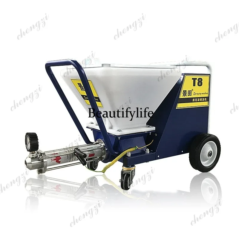 

A81 Highpower exterior wall real stone paint sprayer thick fireproof and waterproof coating all-in-one machine cement mortar mac