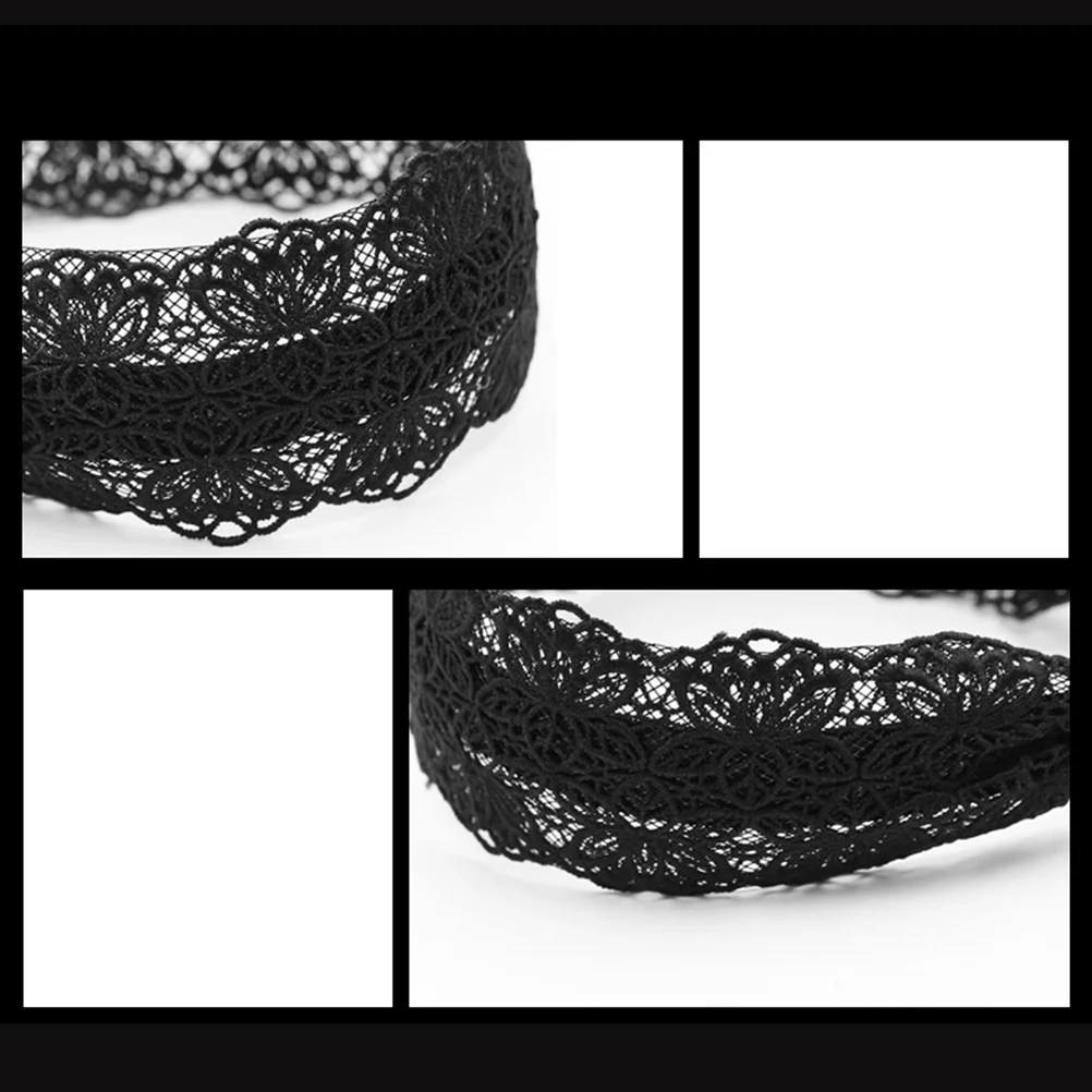 

2 Pcs Lace Headband Fancy Accessories for Women Fashionable Headbands Elegant Women's Hair Wide