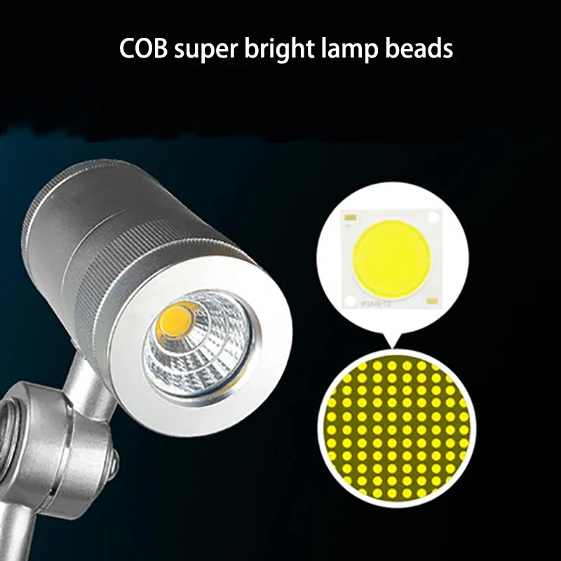 5 واط/7 واط COB ماكينة بتحكم رقمي بالكمبيوتر أداة ضوء مقاوم للانفجار ورشة عمل مقاومة للماء مصباح عمل CE ROHS معتمد 24 فولت