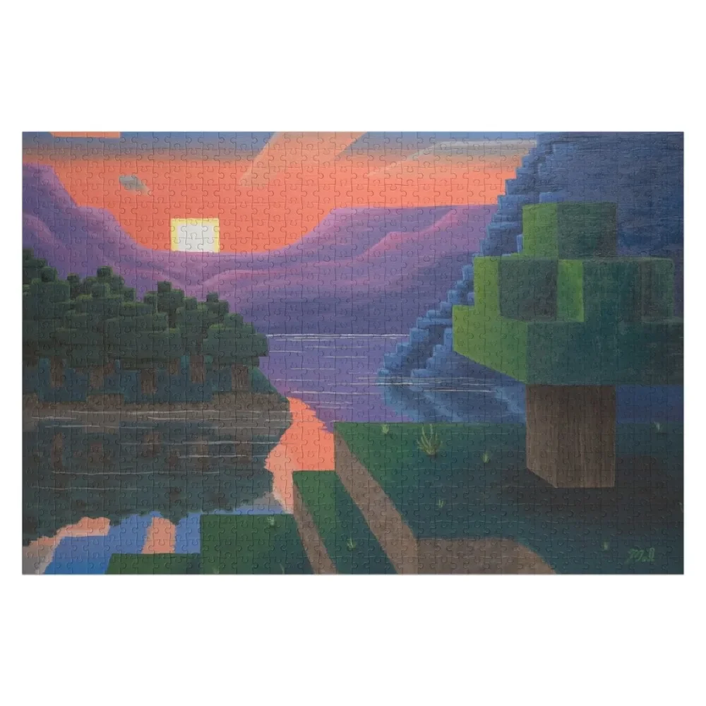 

Dusk Squared Jigsaw Puzzle Wooden Decor Paintings Customizable Child Gift Personalised Jigsaw Customizeds For Kids Puzzle