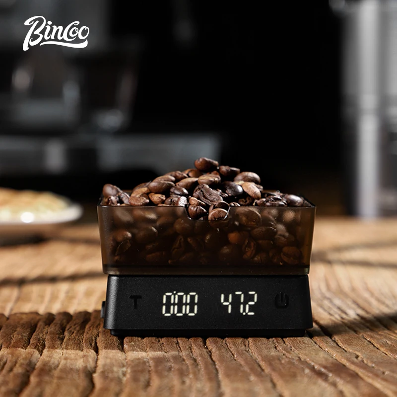 Bincoo electronic coffee scale Italian coffee bean weighing smart hand made mini professional coffee scale coffee equipment