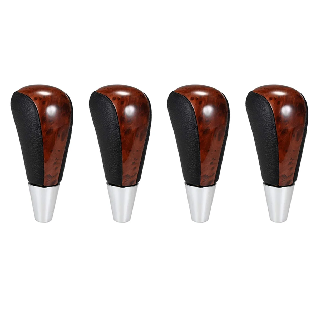 

4X Car Shift Lever Knob Gear Shift Knob Lever Shifter for Prado 2011 Crown Fortune 2012 Black