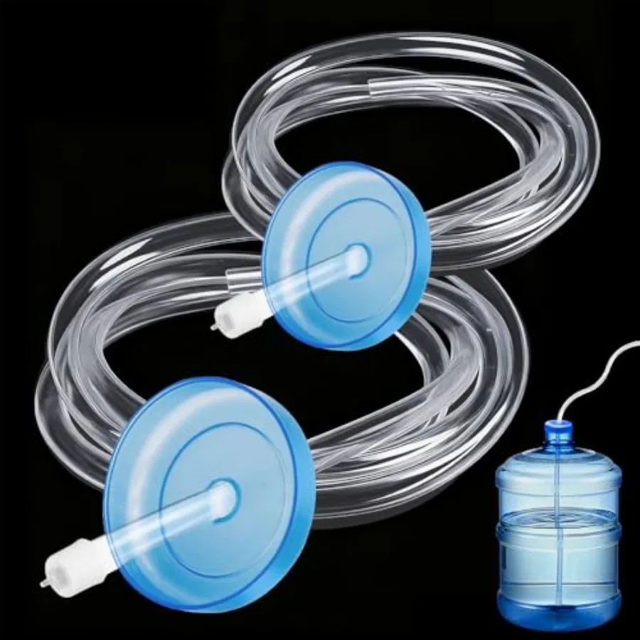 

2-Pack Silicone Water Pump Hose Replacement, Food Grade Tube for 5-Gallon Electric USB Manual Automatic Drinking Water Pump, De