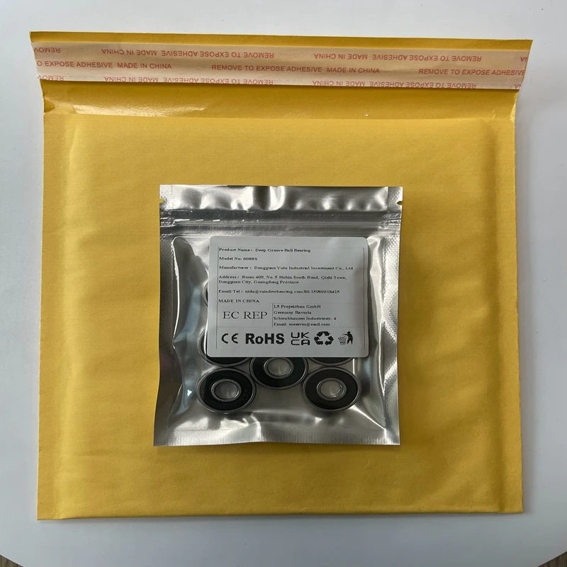 10Pcs 626RS 6x19x6mm Deep Groove Ball Bearing Chrome Steel 627 628 629 608 -2RS Bearings High Speed Mechanical Equipment Parts