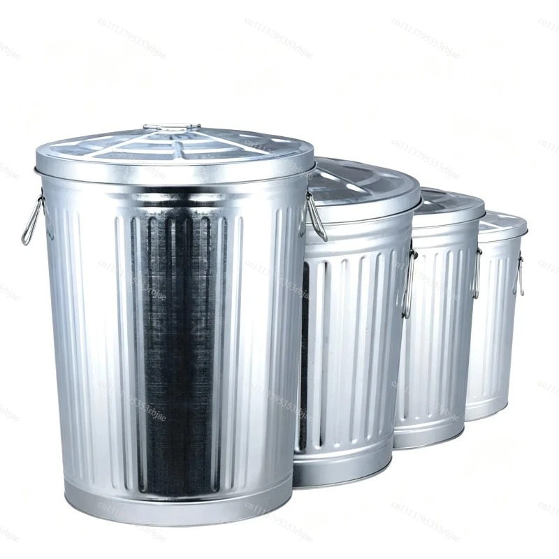 75L/45/35L outdoor trash can, large, oversized outdoor property, industrial peel box with lid, sanitation trash can