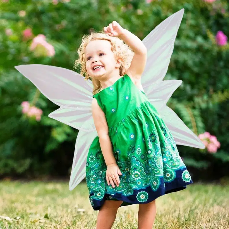 Butterfly Fairy Wings Angel Wings Dress Up Birthday Party Favor Organza Fairy Wings Gradient Effect Halloween Cosplay Costume