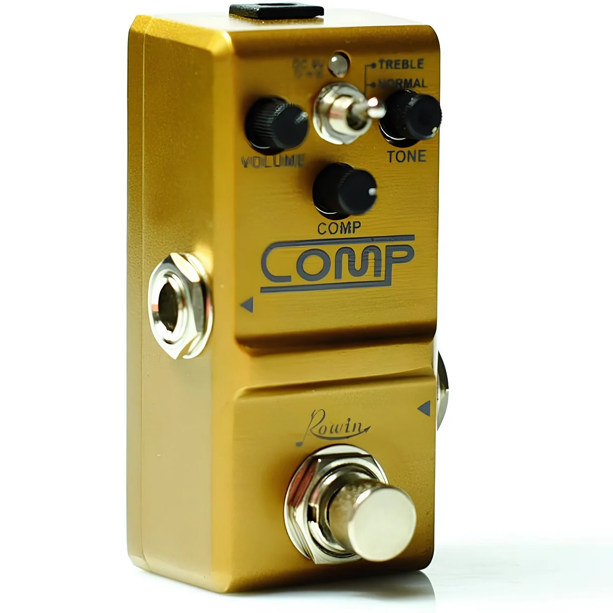 Rowin Best Analog Comp Box Guitar Compressor Pedal Compression Effect for Electric Guitar BASS Pedalboard True Bypass CS-3