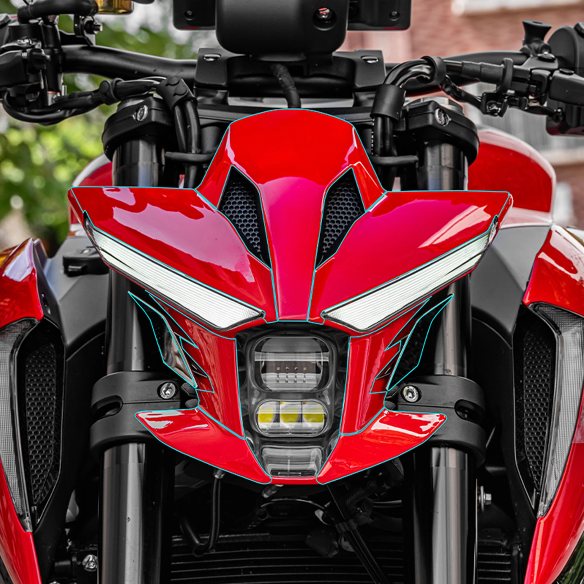 Compatible with 2026 Zontes 703R Motorcycle TPU Invisible Paint Protection Film Fuel Tank Sticker Protective Decal Accessories