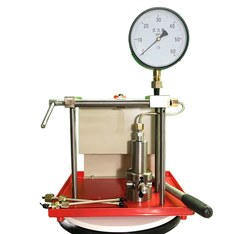 Fuel Injector Nozzle Tester w/Pressure Gauge High Precision Common Rail Injector Checker for Auto Repair Tool