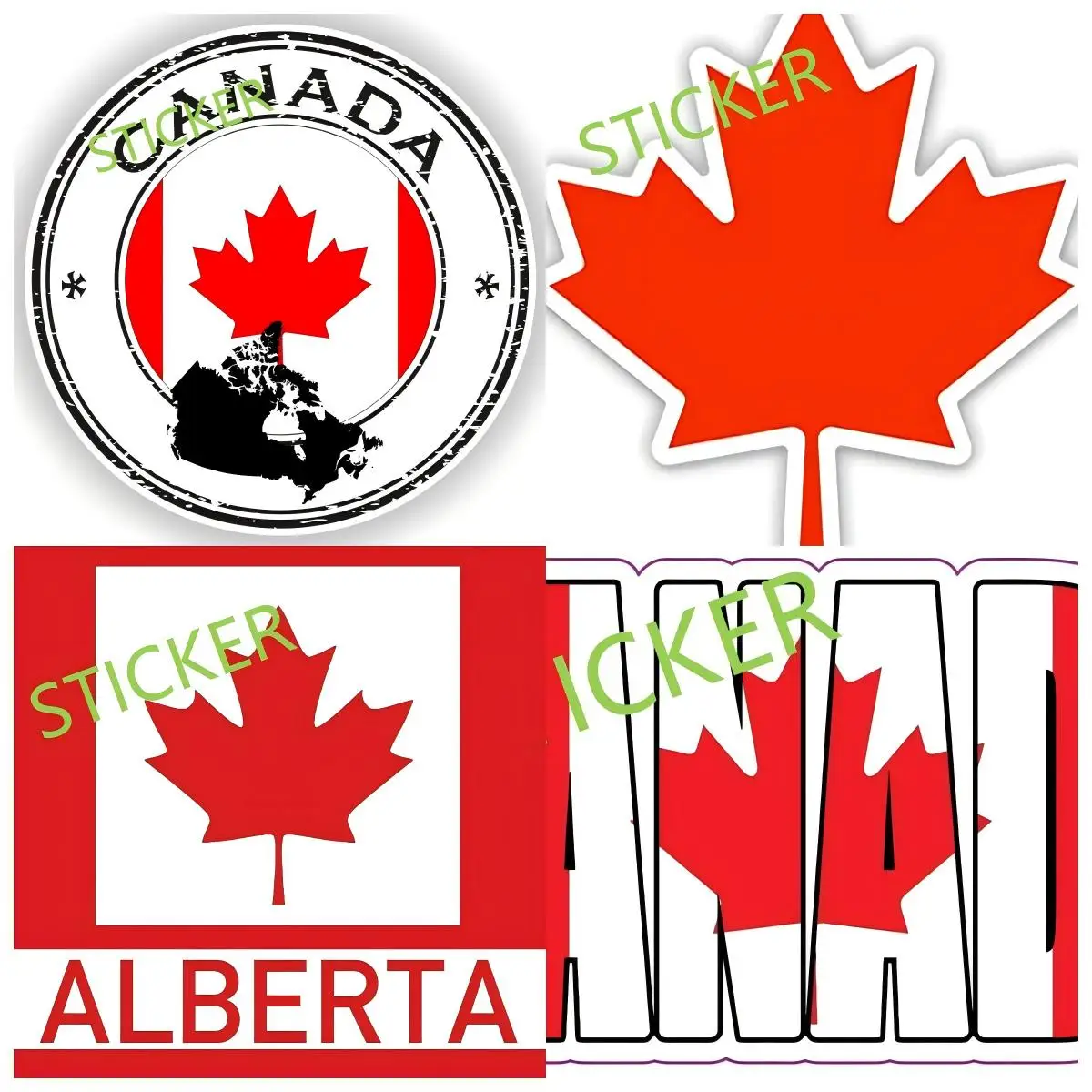 

Canada flag sticker Bumper Guitar Phone Window Engine Cover Decorative auto decals waterproof stickers