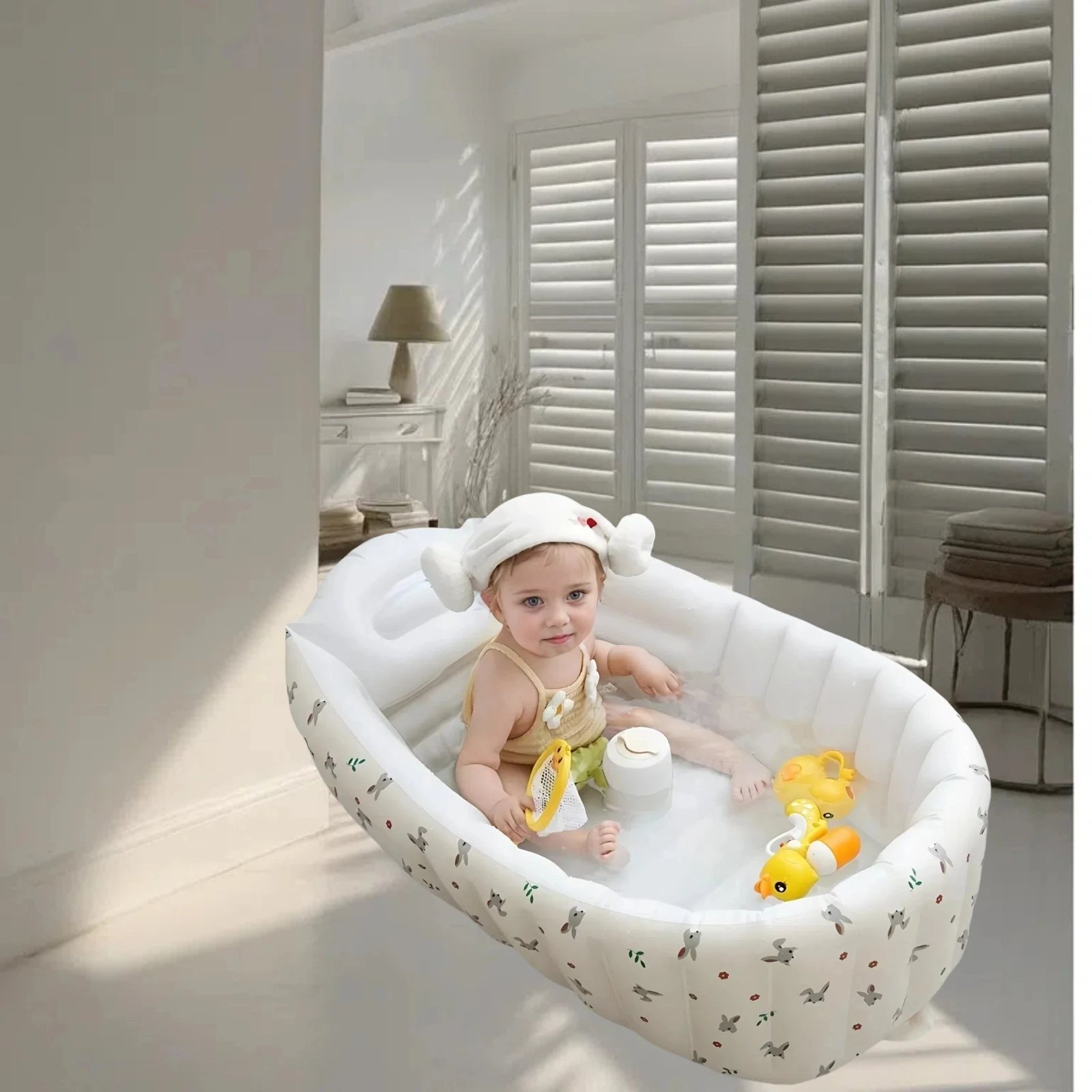 

Крытый бассейн, детский душ, детская ванна, новая портативная складная детская надувная ванна, плавающая игрушка