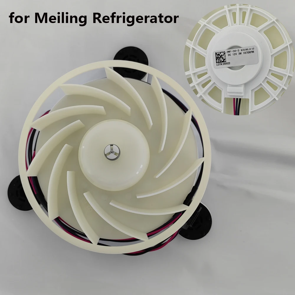 1 PCS Refrigerator Fan Motor ZWF-30-3 12V Refrigeration Zwf 30 3 Fan for Meiling Refrigerator Cooling Fan Freezer Parts