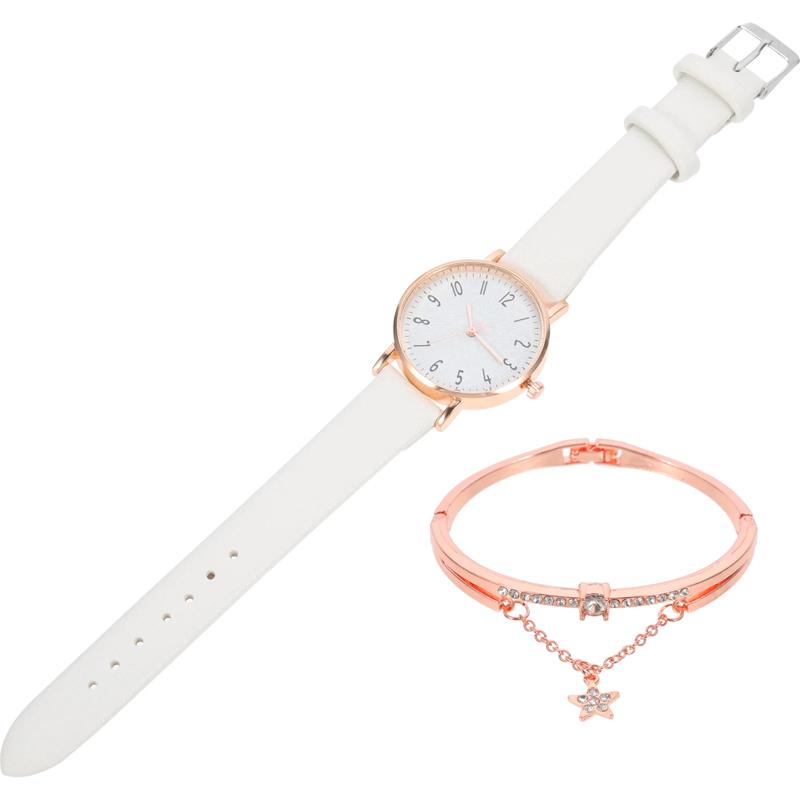 

1 set Quartz Watch Set Women Fashion PU Alloy Glass Watches Casual Girl Wristwear Female Wrist Watch Everyday