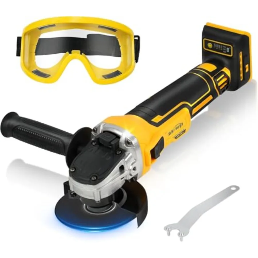 

Беспроводная угловая шлифовальная машина для аккумулятора Dewalt 20V (без аккумулятора), 4-1/2-дюймовые лезвия, бесщеточный двигатель, 3 регулируемые скорости, до 10000 об/мин.