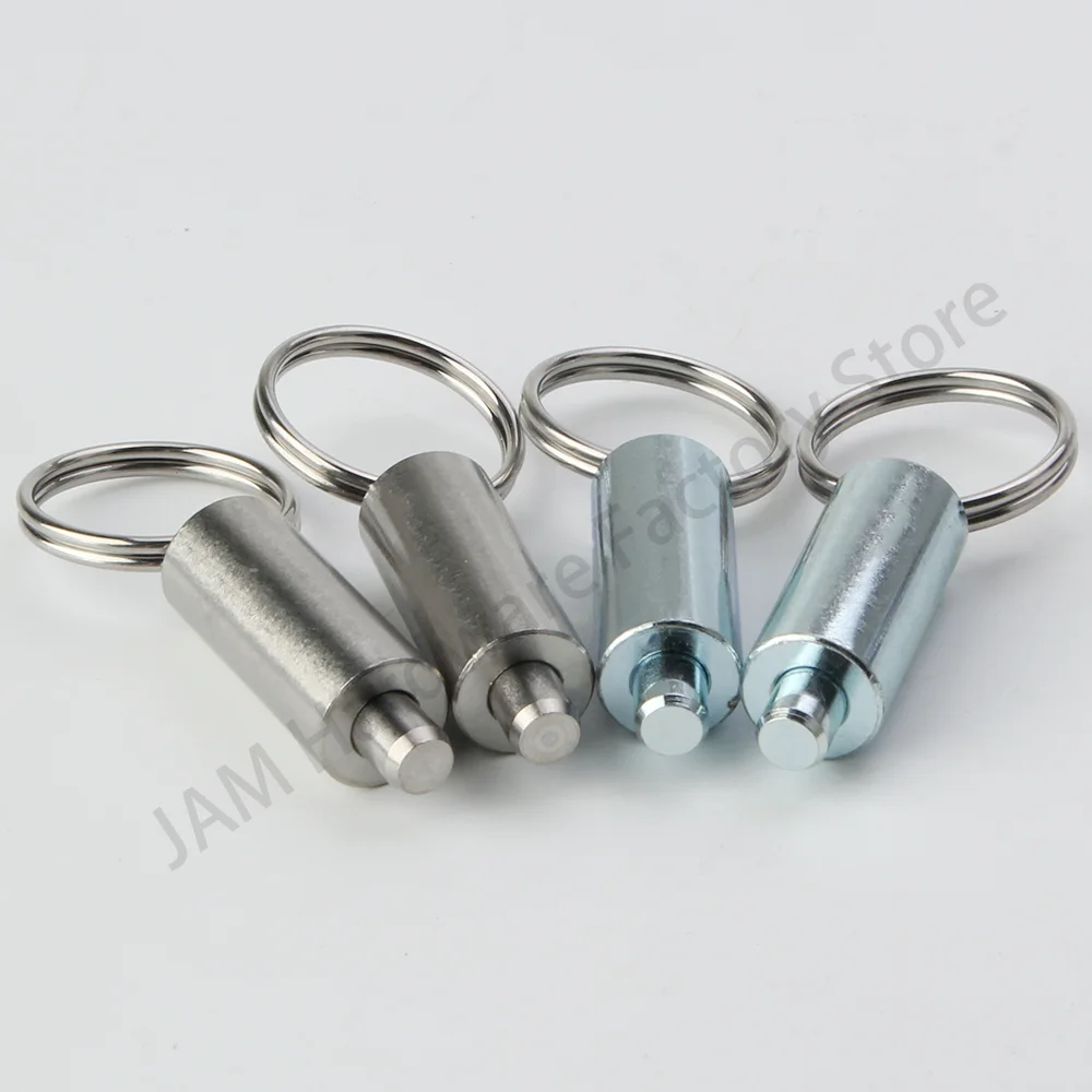 Factory Outlet MJ237 Spring Pin Plunger Unthreaded Stainless/Carbon Steel Indexing Plungers With Pull Ring