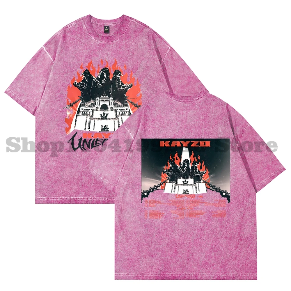 

Kayzo UNLEASHED Tour Merch винтажная футболка для косплея для женщин и мужчин модные хлопковые футболки с короткими рукавами
