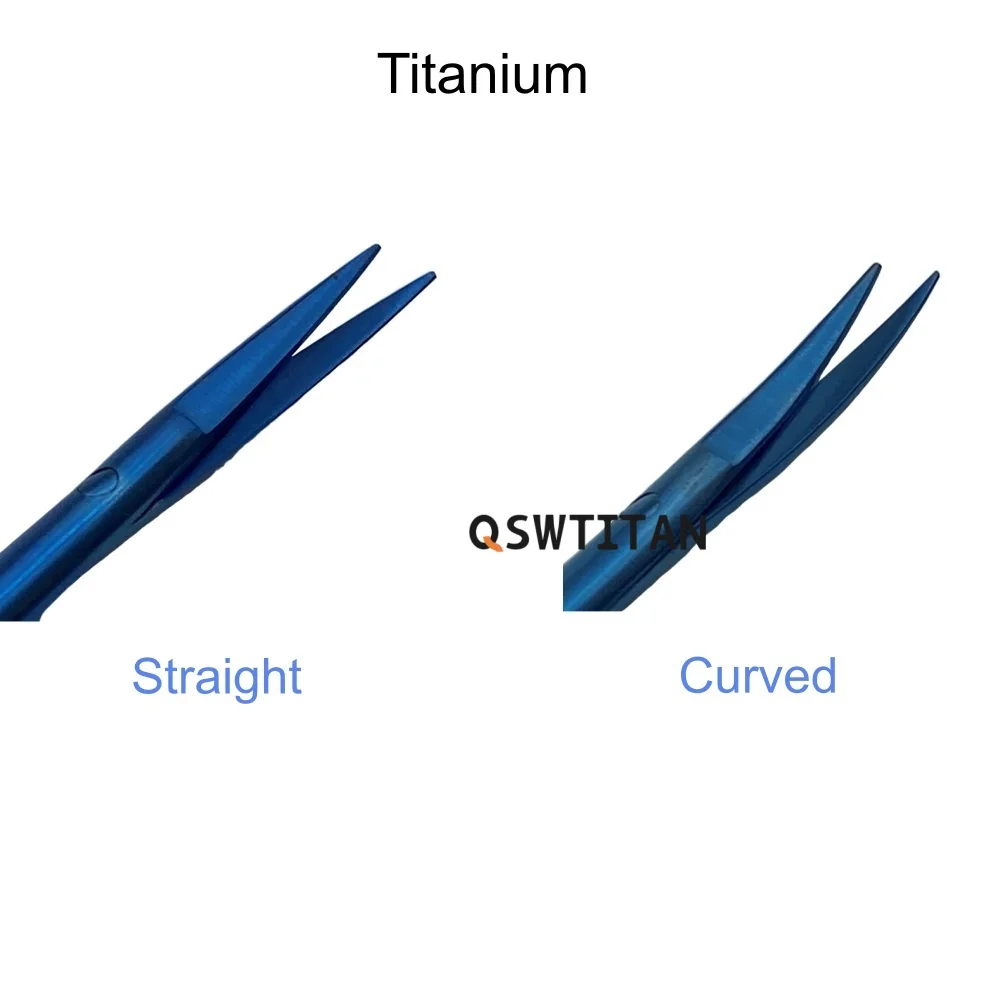 Ciseaux chirurgicaux ophtalmiques Castroviejo ciseaux cornéens 115mm 125mm acier inoxydable titane