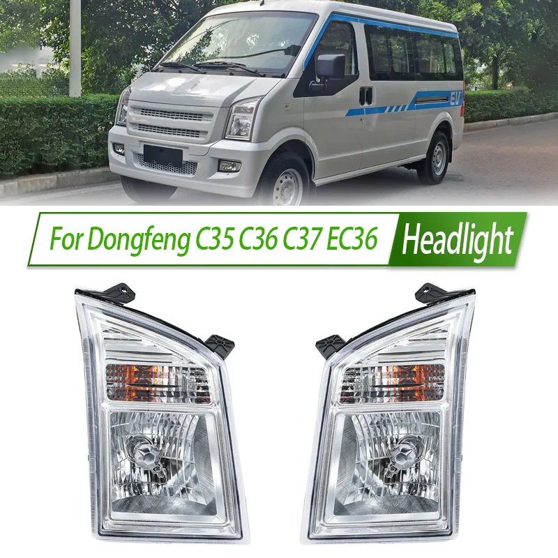 

For Dongfeng C35 C36 C37 EC36 Halogen Headlight Assembly OEM Style Front Day Running Light Plug & Play Replacement