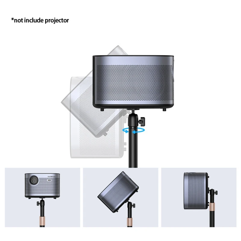 Projector Stand Holders with 360° Rotatable for Head Adjustable Height for1/4