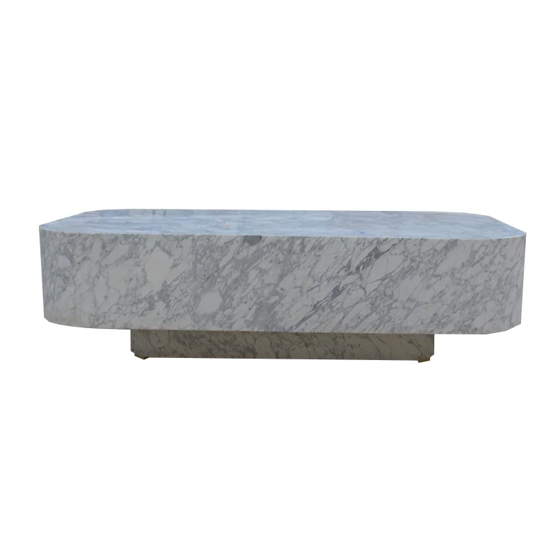 # Nordic Style Mid Century Table Marble Rectangle Stone Table
