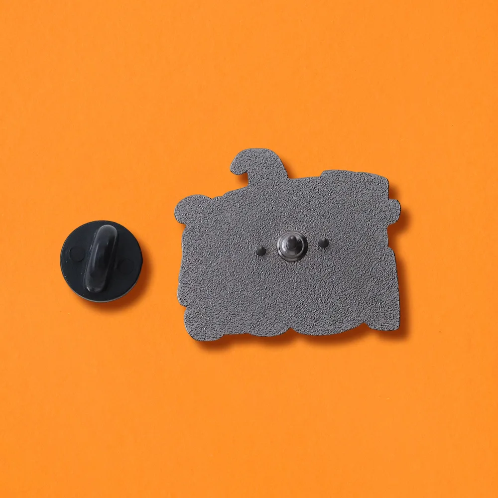 1pc Halloween Magic Pun Brooch, Pumpkin Witch Holiday Humor Badge, Teacher Themed Collectible Pin, Festive Outfit Accessory