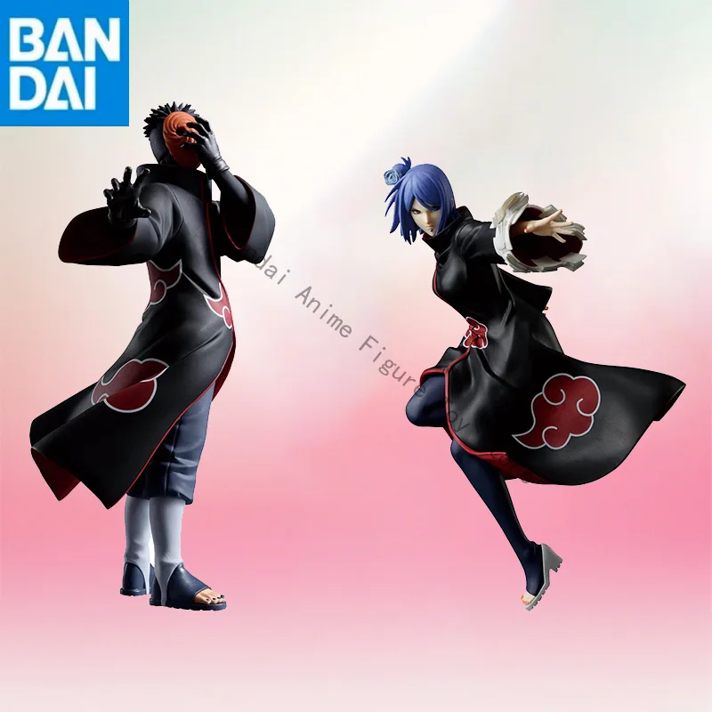 

В наличии Оригинальная фигурка BANDAI NAMCO BANPRESTO NARUTO Shippuden VIBRATION STARS TOBI and KONAN ПВХ 17 см, модель игрушки в подарок