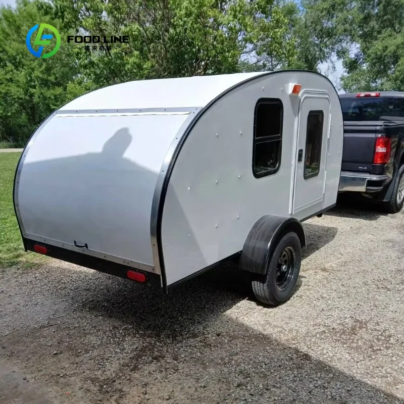 

Custom Family Camper RV Trailer for Sale, Mini Portable Camping Trailer Suitable for Outdoor Living