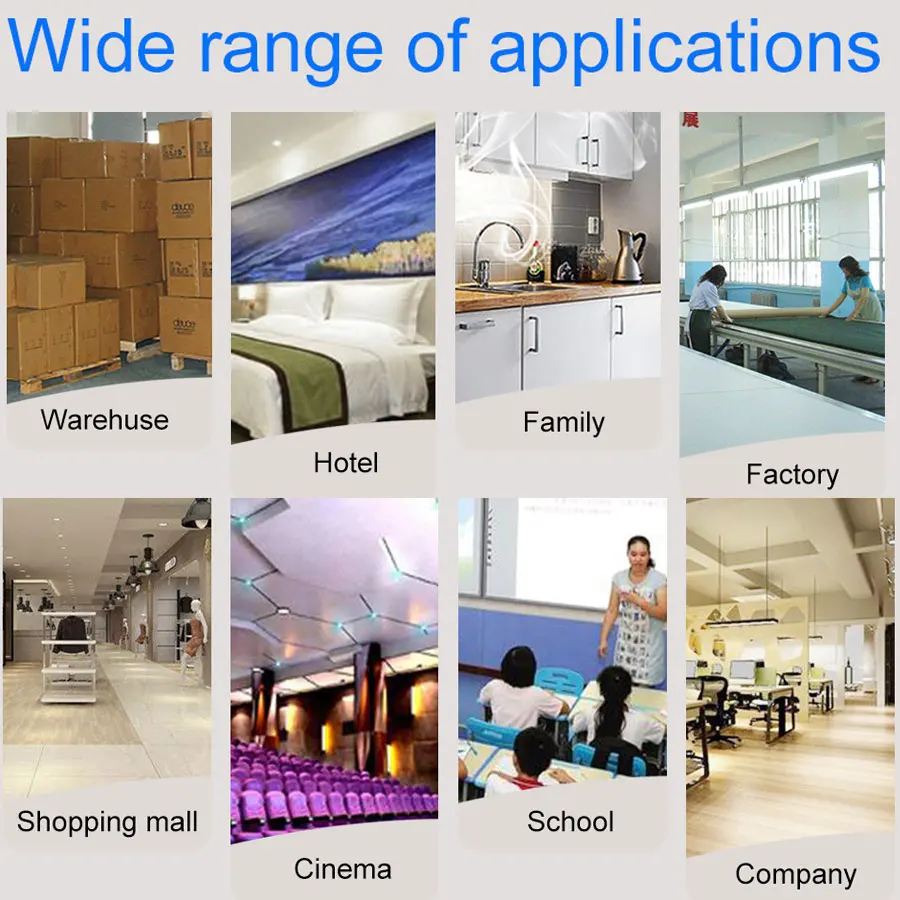 Умный детектор дыма Пожарная сигнализация с приложением оповещения в реальном времени Беспроводной датчик дыма работает с приложением Tuya Smart Life для домашней безопасности