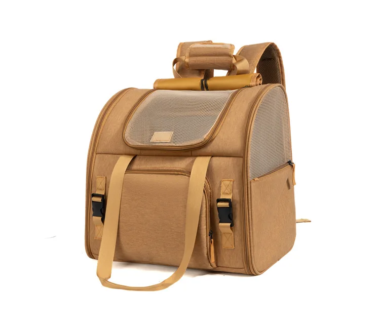 Tragbarer Katzenträger-Rucksack, erweiterbar, große Kapazität, faltbar, für kleine und mittelgroße Hunde und Katzen bis 8 kg – Detail 21