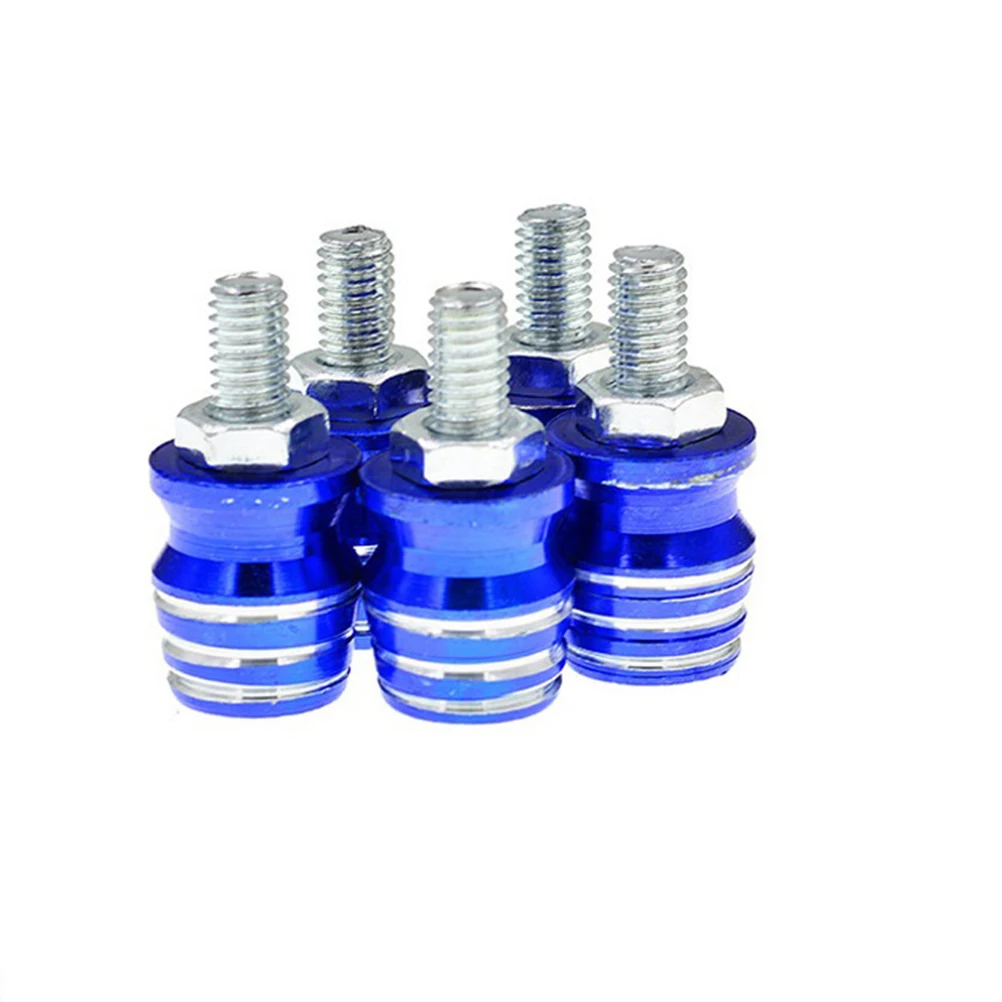 

10pcs License Plate Screws Durable Fixation for Motorbike Electrocar Motorcycle Moped Accessories Aluminum Alloy Safe