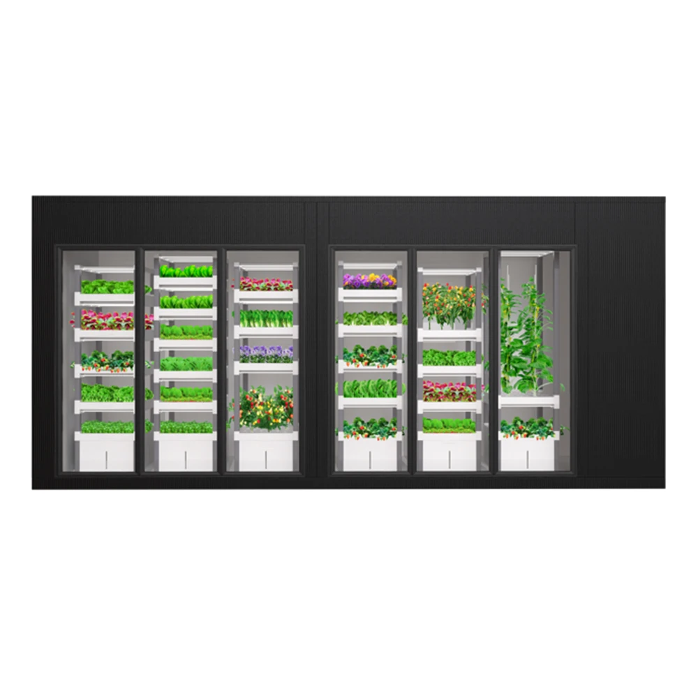 App Controlled Smart Hydroponics System Indoor Vertical Farming Modular Hydroponic Fruit Vegetable Planting System