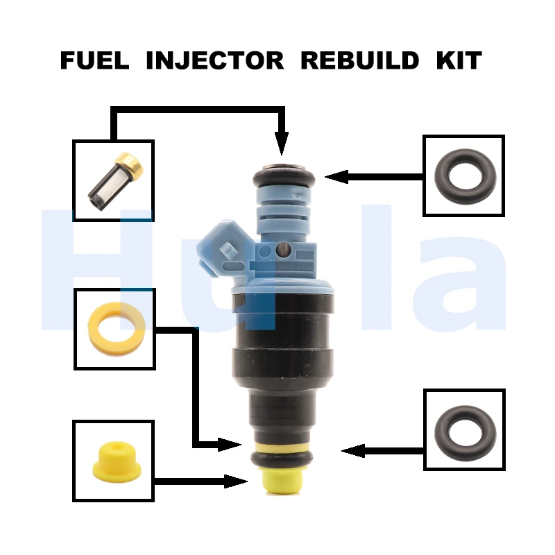 

Fuel injector O-Ring Kit Seals Filters for Bosch 1988-1991 Ford 7.5L V8 460 0280150759 US 0280150759