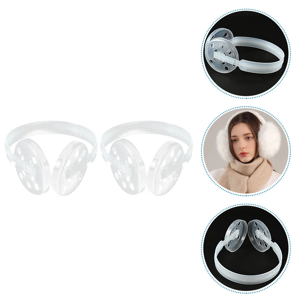 2 pcs Earmuff Making Frame Holder Plastic Earmuff Frame Holder DIY Earmuff Frame Rack earmuff frame shelf