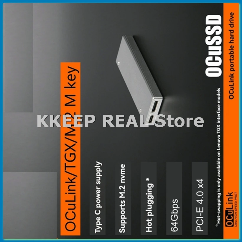 

OCuSSD PCI-E 4.0 X4 64 Гбит/с Oculink SSD-адаптер корпуса PCIe 4.0 X4 к NVME M.2 M Key SSD Внешний корпус SSD-A79U