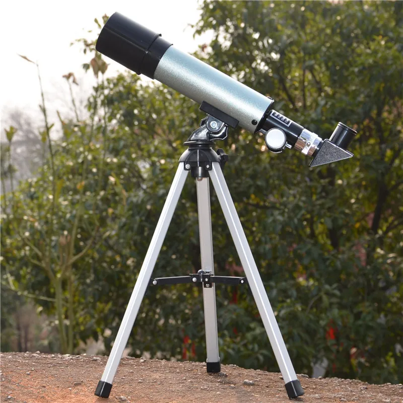 Astronomical Telescope Entry Level for Children Watch The Stars Moon Outdoor Monocular Refractive Portable Tripod for Beginners