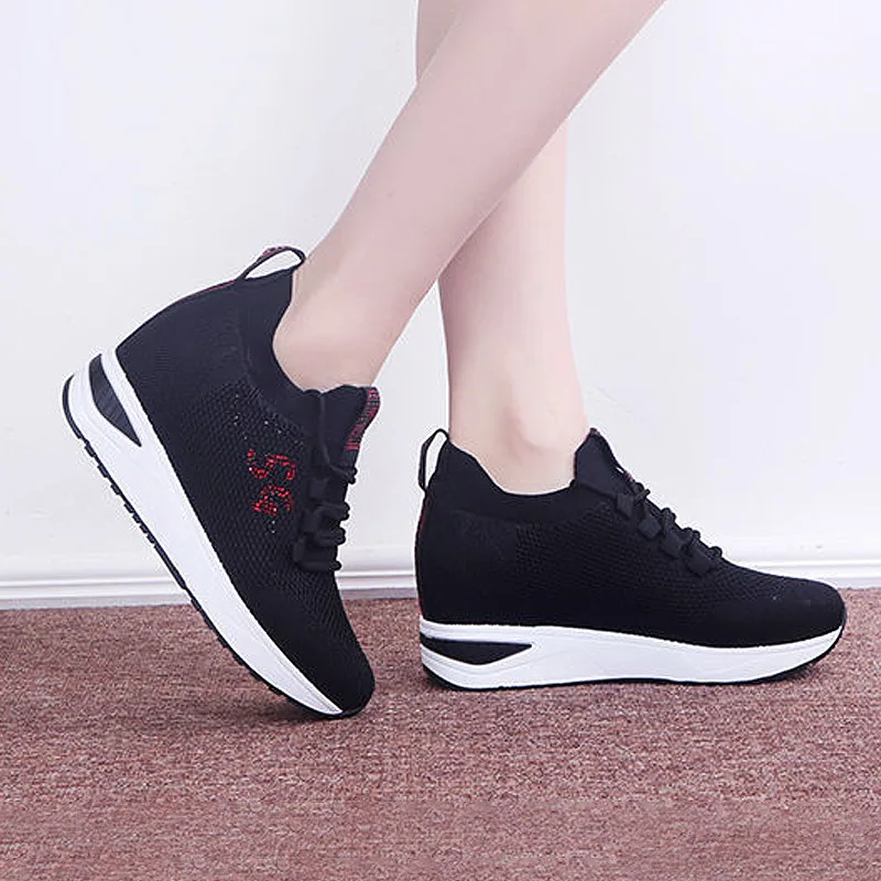 Shoes New Women Sneakers Breathable Shoes Ladies Outdoor Platform Sneakers Trainers Chunky Sneakers Vulcanize Shoes Woman Mujer