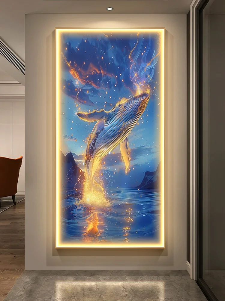 

Creative Whale Ocean Decoration LED Wall Light Indoor Living Room Bedroom Dining Room Hotel Lobby Staircase Home Decoration