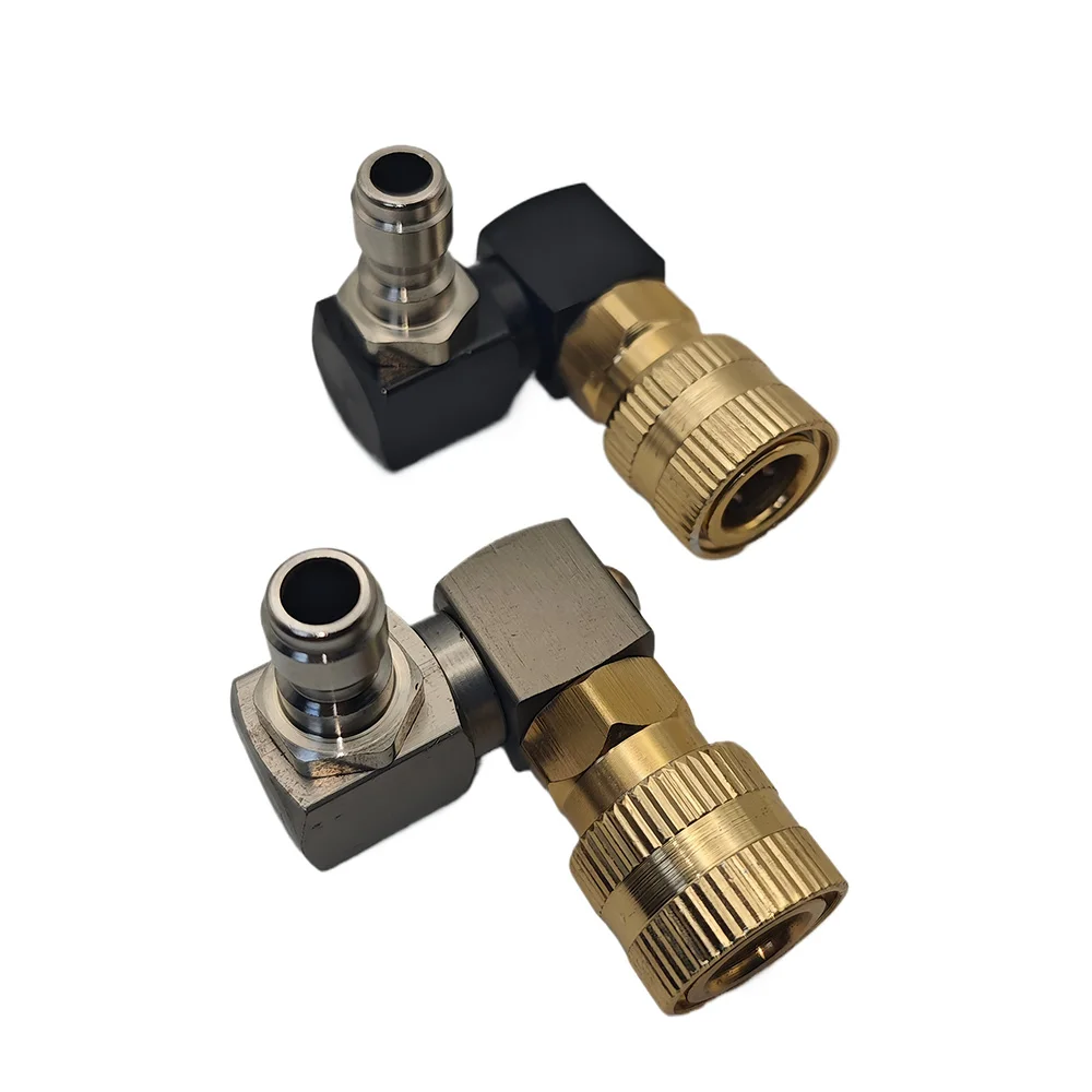 360 ° فوهة مسدس غسالة الضغط الدوارة، محول توصيل سريع 1/4 بوصة لتنظيف السيارة - مانع للتسرب، موفر للمياه #5