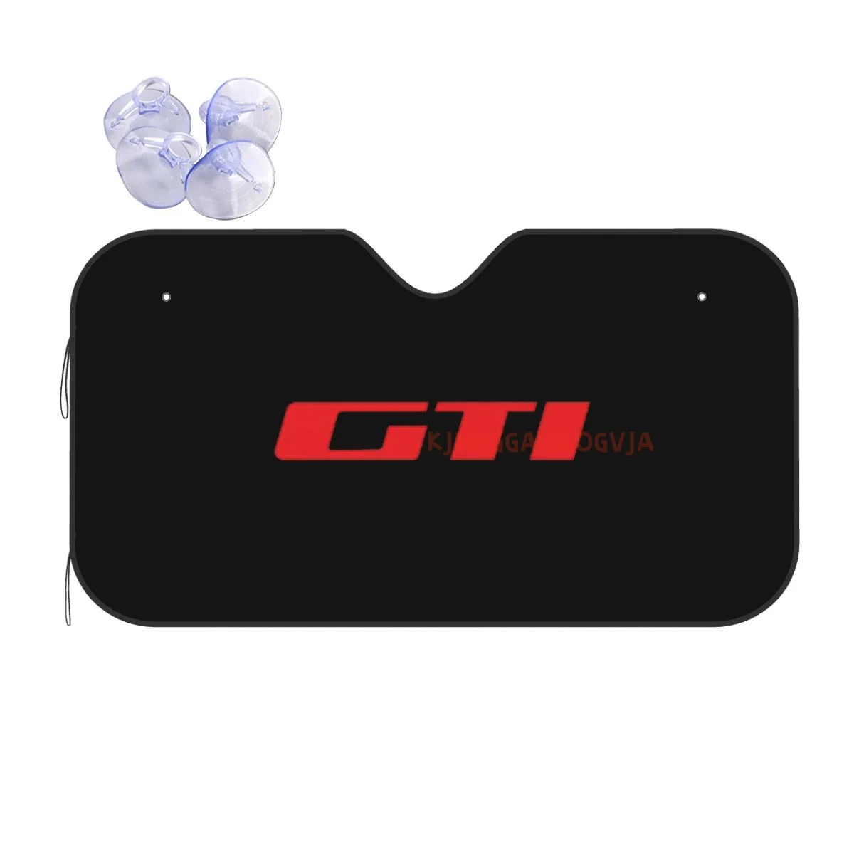 

GTI Car Reflective Sun Blocker Fits Small Sedans, Mini SUVs Standard Sunshade Car Accessories