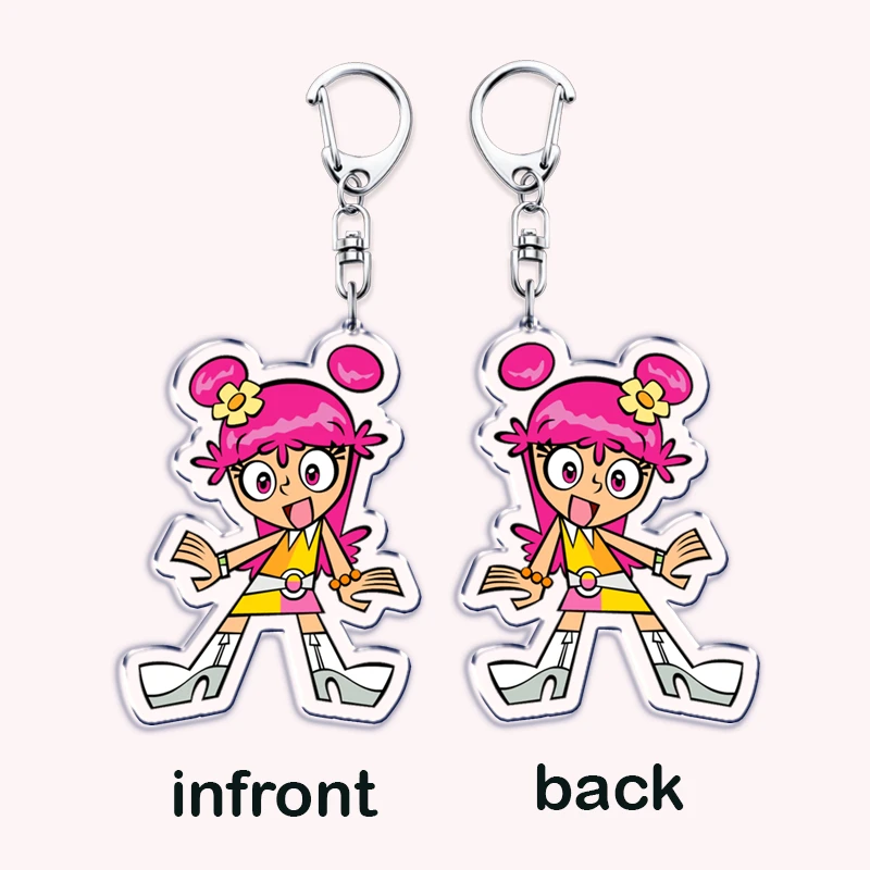 Hot Hi Hi Puffy AmiYumi Keychains for Women Man Accessories Bag Ami Kaz Yumi Jang-Keng Tekirai Keying Jewelry Fans Friends Gifts