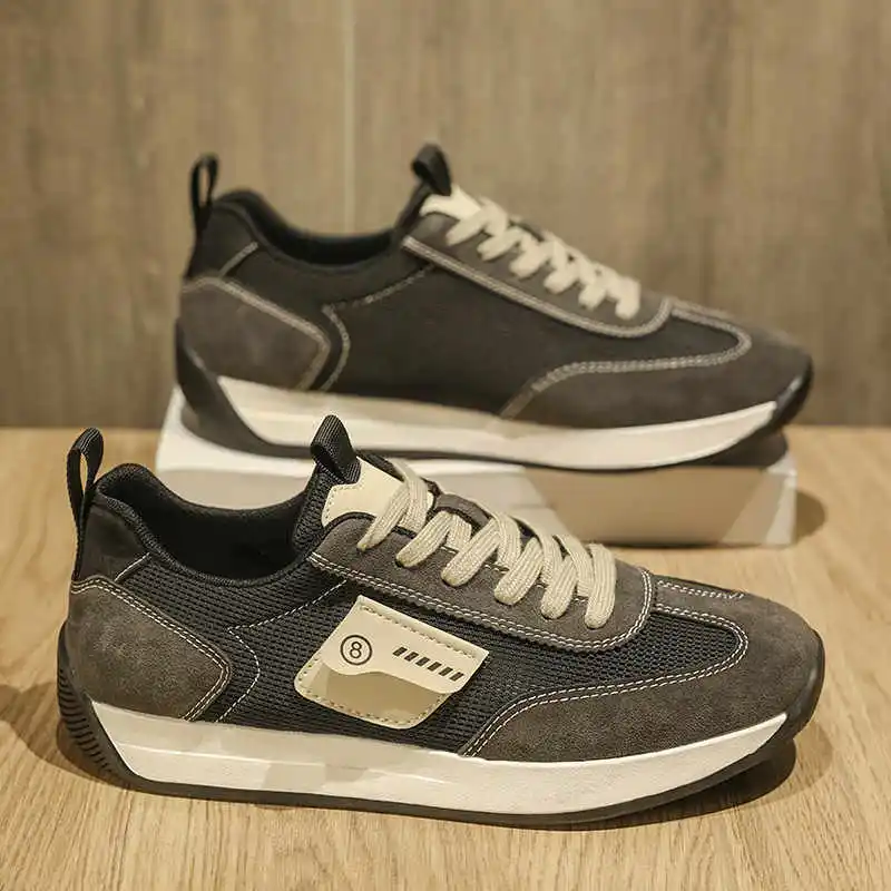 

Height Up Parkour Man Sneakers Casual Luxury Brand Designer Grey Shoes Sports Ternis China Everything Shoses Class Dropship